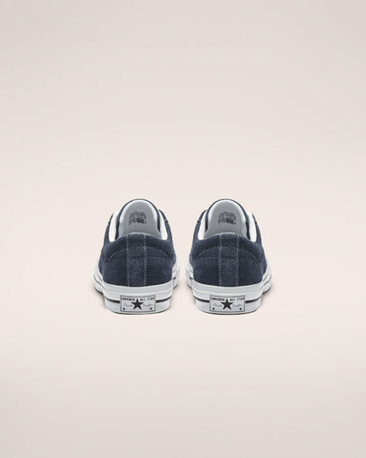 One Star Vintage Suede Low Top Navy/White/White