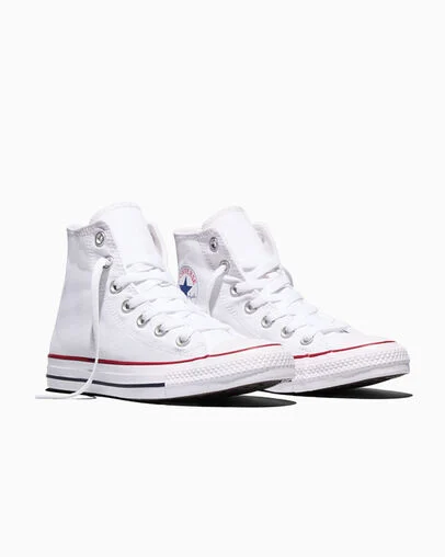 Chuck Taylor All Star Canvas Optical White, Top and Side View