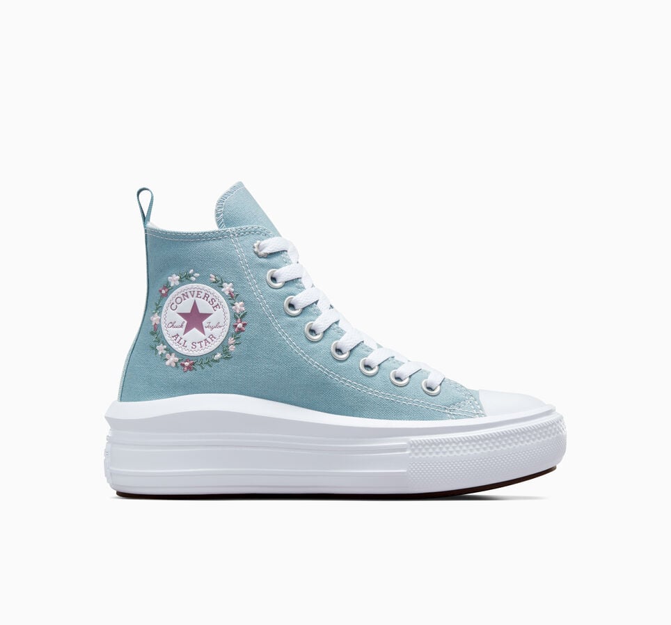 Chuck Taylor All Star Move Embroidered Florals Cocoon Blue/White