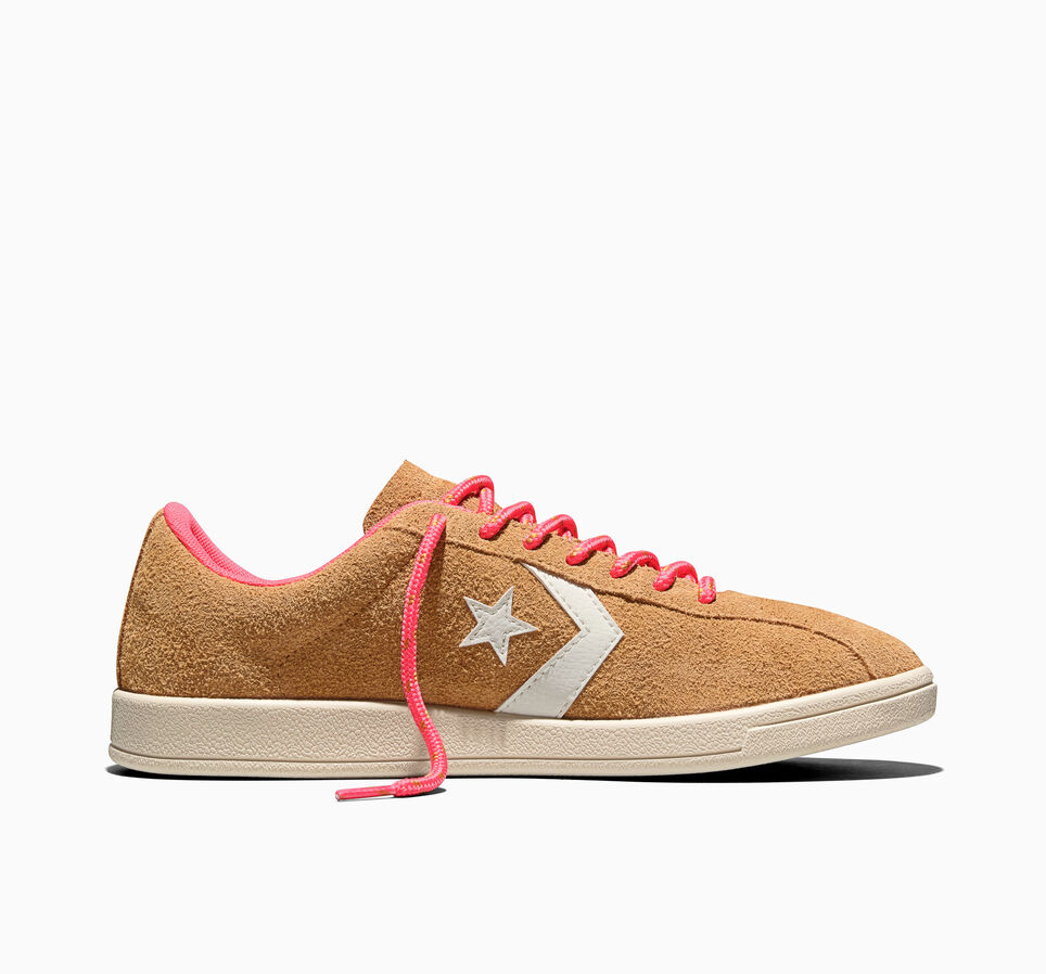 All Star Classic Trainer Suede Honey Stick Brown/Cherry Balm Pink/Egret