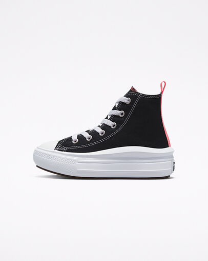 Chuck Taylor All Star Move Platform Black/Pink Salt/White, Inner Side View