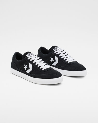 Suede and Leather Net Star Classic Black/White/White