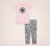 Leopard Chuck Taylor Patch Top & Leggings Set White