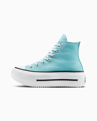 Chuck Taylor All Star Lift Double Stack Platform Canvas Deja Blue/White/Black, Inner Side View