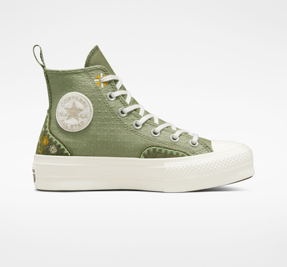 Chuck Taylor All Star Lift Platform Autumn Embroidery Light Field Surplus/Utility
