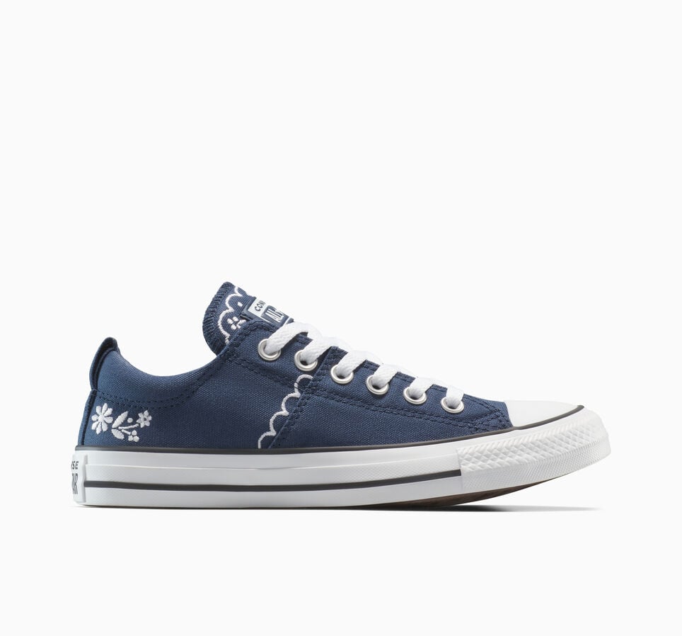 Chuck Taylor All Star Madison Embroidered Flowers Navy/White/Black