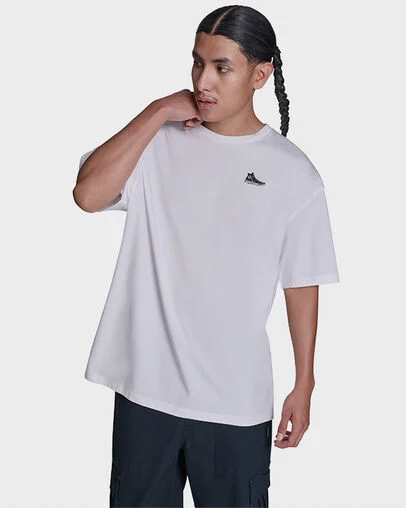 Relaxed Fit Chuck T-Shirt White 10A, Front View