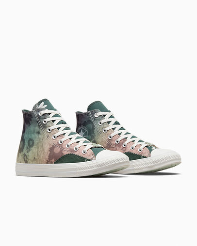 Chuck Taylor All Star Mi Gente Mi Folclore Vintage Green/Vintage White, Top and Side View