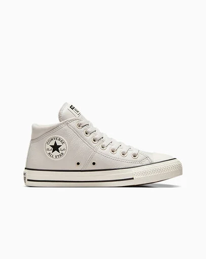 Chuck Taylor All Star Madison Leather Pale Putty/Egret/Black, Outer Side View