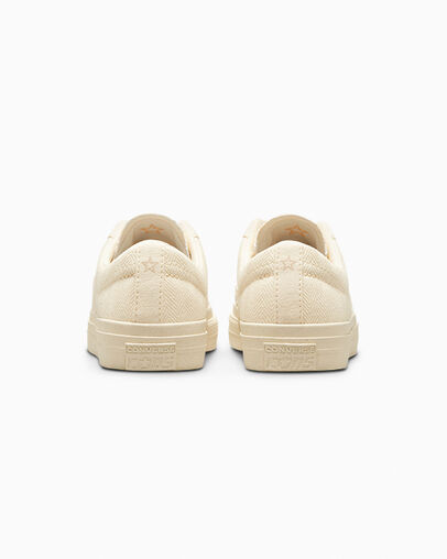 One Star Pro Herringbone Soft Dune/Egret, Heel View
