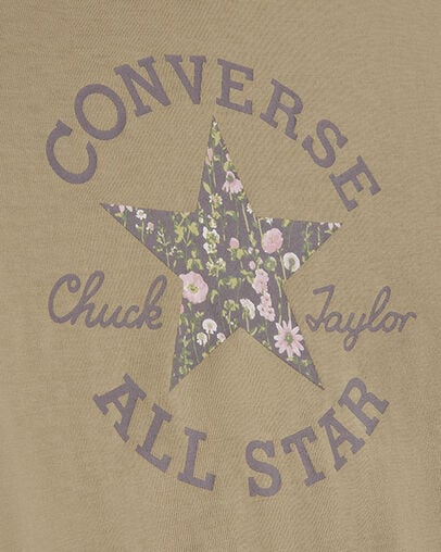 Floral Chuck Taylor T-Shirt Pale Surplus, Full Body View
