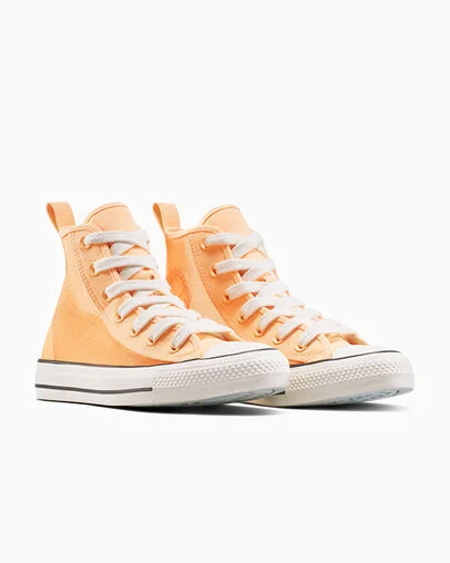 Chuck Taylor All Star Mesh Neon Dawn/Vintage White/Black, Top and Side View