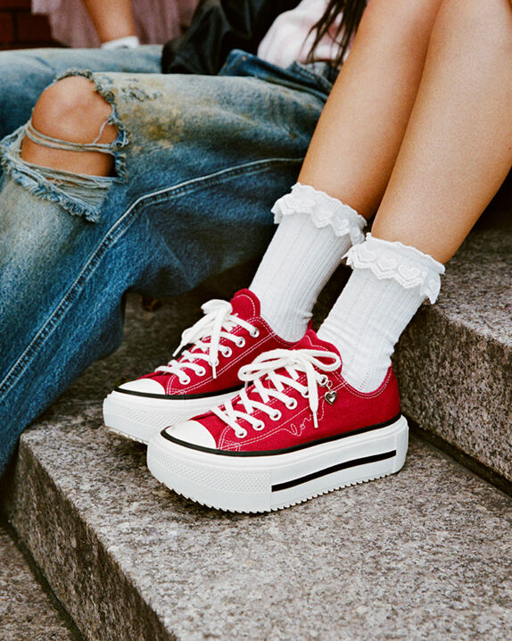 love converse 様 Chuck Taylor All Star Lift Double Stack Platform Valentine's Day