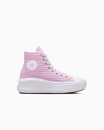 Chuck Taylor All Star Move Crochet Platform Stardust Lilac/Stardust Lilac, Outer Side View