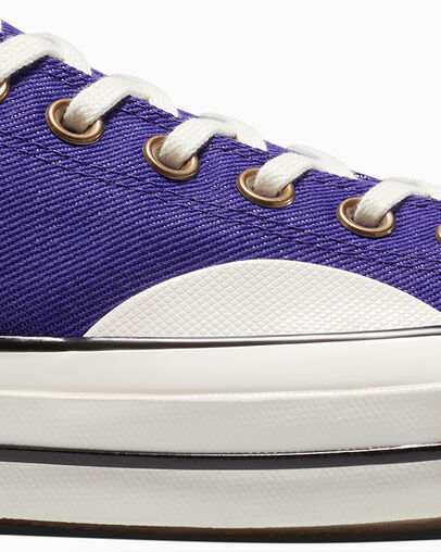 Chuck 70 Denim Court Purple/Egret/Black, Detail Angle View