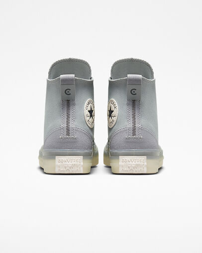 Chuck Taylor All Star CX Stretch Canvas Ash Stone/Egret/Iron Grey, Heel View