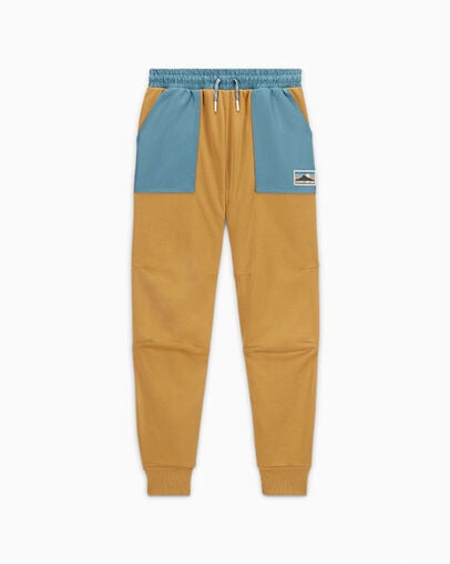 Geared Up Blocked Joggers Dunescape, Front View