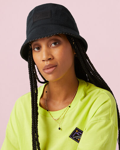 Fleece Bucket Hat Converse Black