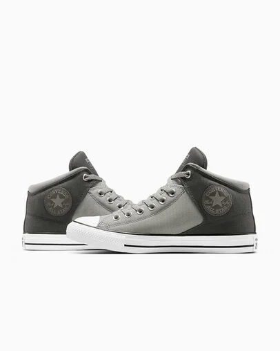 Chuck Taylor All Star High Street Colorblock Dark Matter/Classic Grey/White, Detail Angle View