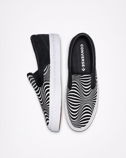 One Star CC Slip Black/White/White