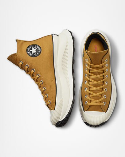 Chuck 70 AT-CX Burnt Honey/Thriftshop Yellow, Top and Side View