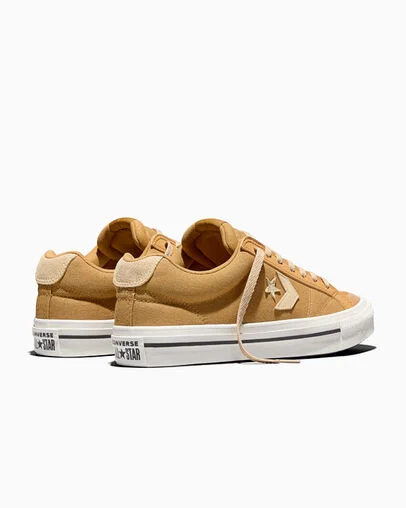 Converse Sport Casual Honey Stick Brown/Hay Day Brown/White, Heel View