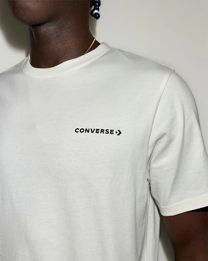 Chev Dazed Star T-Shirt Converse Egret