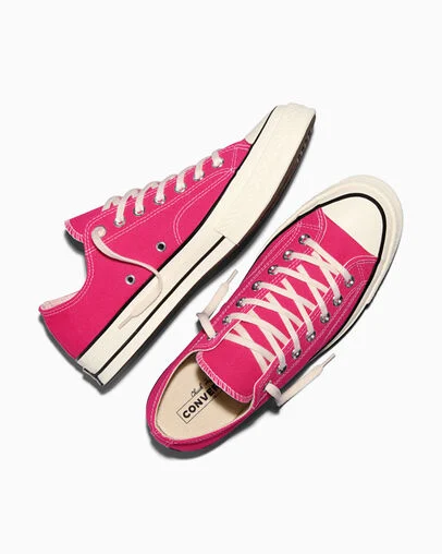 Chuck 70 Canvas Rough Raspberry/Egret/Black, Angled View