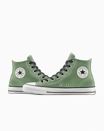 CONS Chuck Taylor All Star Pro Suede Foothill Green/Black/White, Detail Angle View