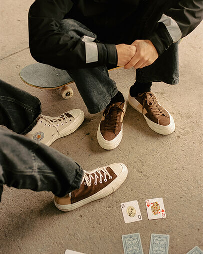 Converse CONS x Carhartt WIP One Star Academy Pro Dark Earth/Starfish/Egret, Reflective View