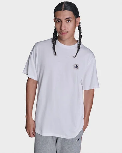 Chuck Taylor All Star Patch T-Shirt White 10A, Front View