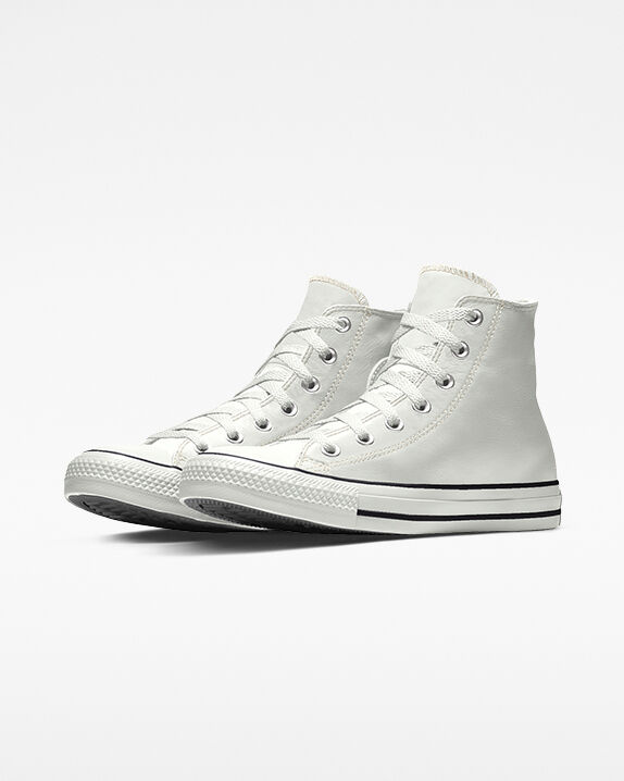 black and white custom converse