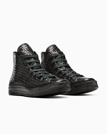 Chuck 70 Woven Leather Black/Black/Black