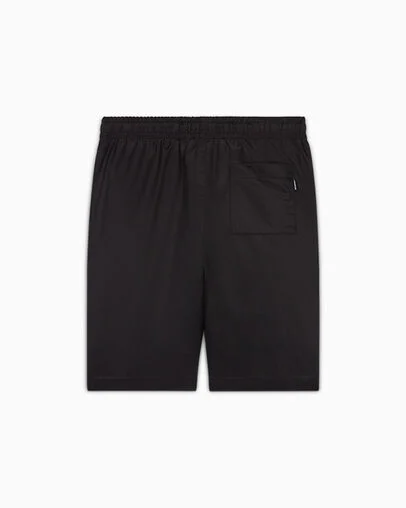 Chuck Patch Twill Shorts Black, Back View