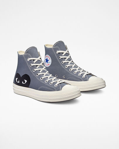 Converse x PLAY Comme des Garçons Chuck 70 Steel Gray/Egret/Black