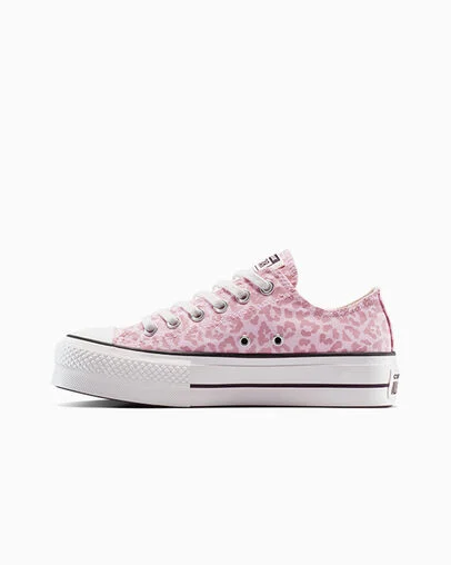 Chuck Taylor All Star Lift Platform Leopard Sugar Berry/Vintage White, Inner Side View