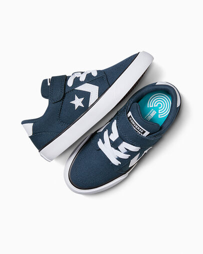 Belmont Easy On Navy/White/Navy, Angled View