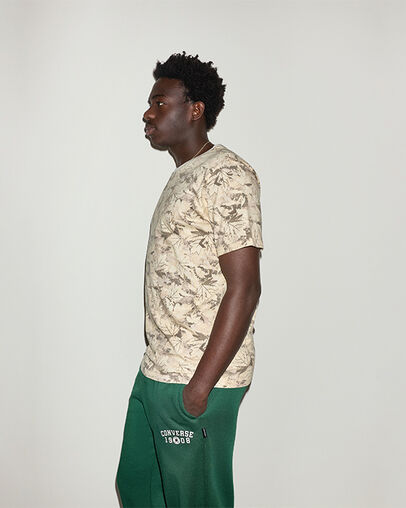 All Over Camo Short Sleeve T-Shirt Papyrus Multi, Back View