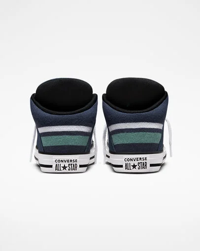 Chuck Taylor All Star Axel Varsity Club Navy/White/Algae Coast, Heel View