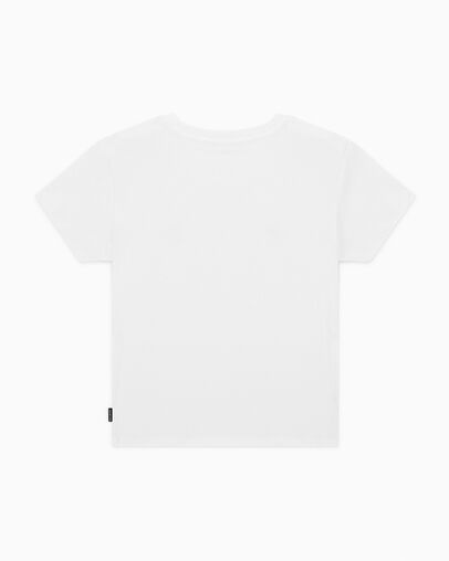 Cropped T-Shirt White, Back View