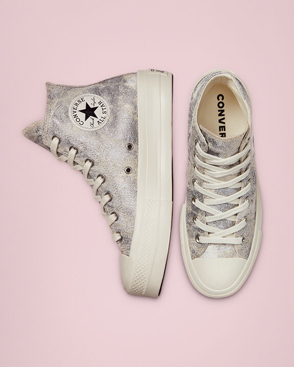 metallic converse platform
