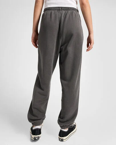 Go-To Loose-Fit Fleece Pants Converse Black, Full Body View