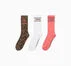 3-Pack Color-Popped Camo Crew Socks Camo/Wht/Coral