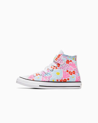Chuck Taylor All Star Easy On Floral White/True Sky/Oops Pink, Inner Side View