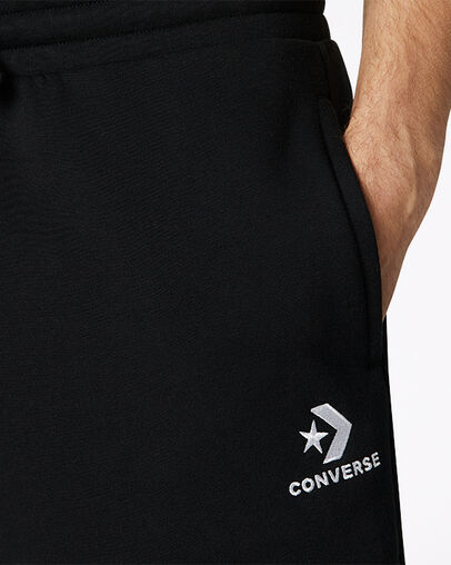 Embroidered Star Chevron Black