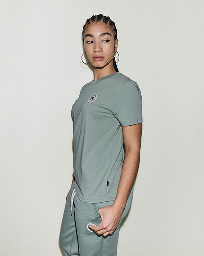 Chuck Taylor Patch T-Shirt Thyme Again Green, Back View