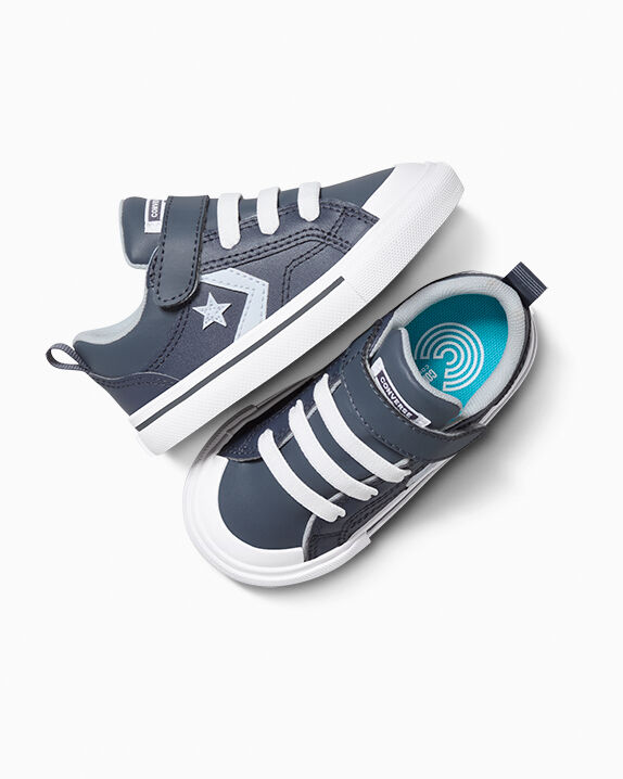Blu❤︎ Pro Blaze Strap Easy-On Leather Baby & Toddler Low Top Shoe