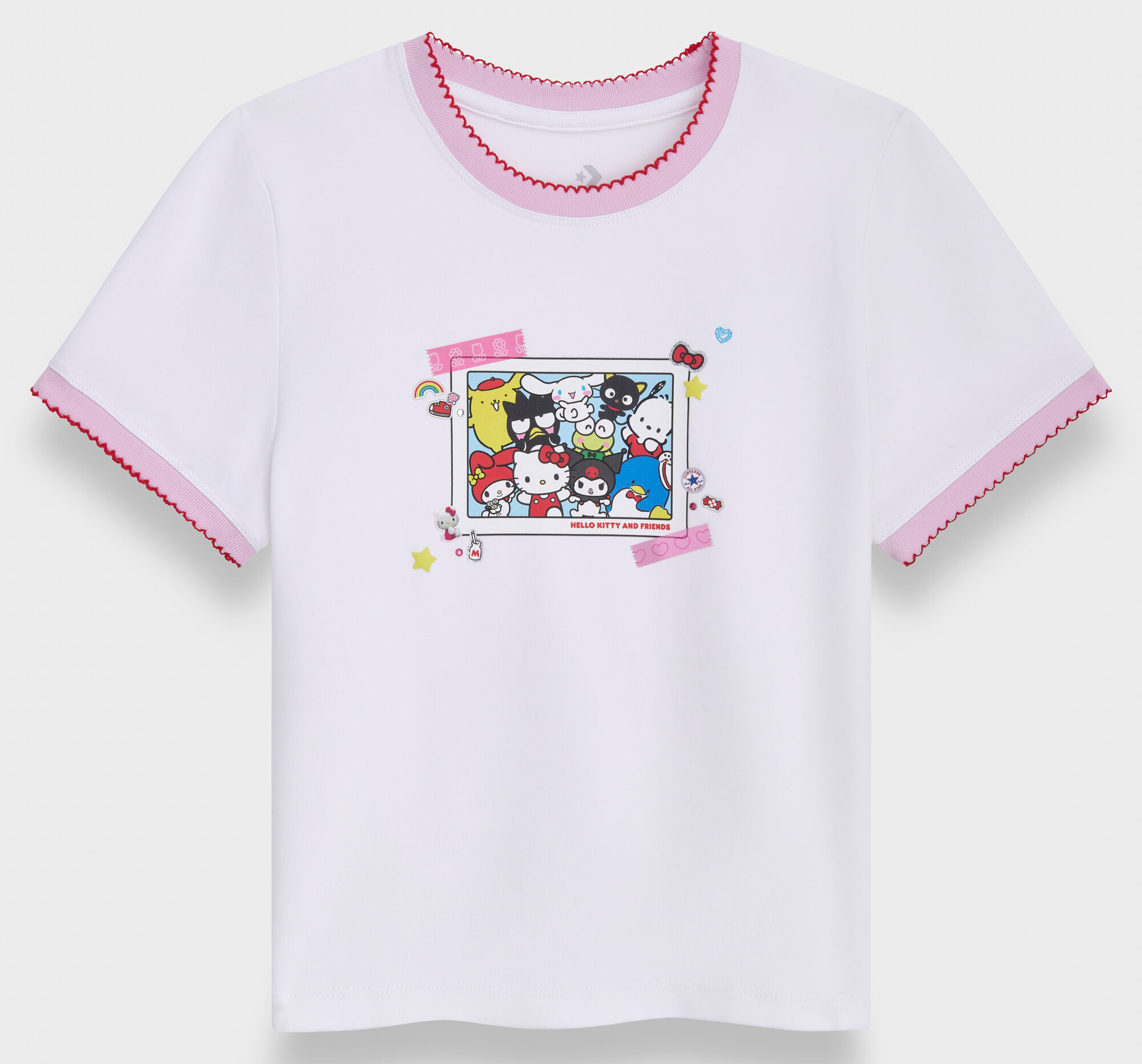 キティちゃん Converse x Hello Kitty And Friends Baby Tee Women's T-Shirt