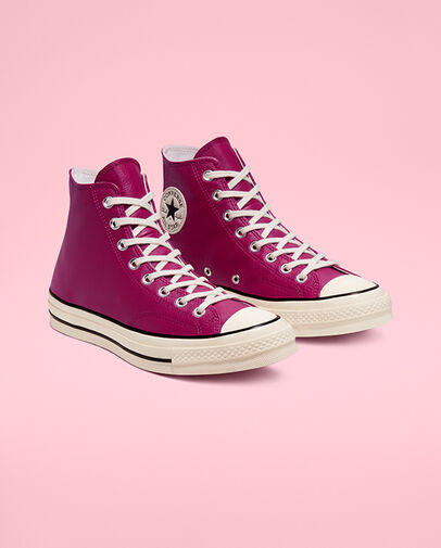 Seasonal Color Leather Chuck 70 Rose Maroon/Black/Egret