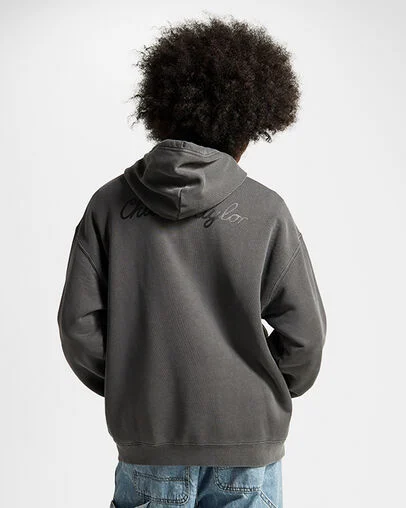 Converse Go-To Chuck 70 Loose Fit Pullover Hoodie Converse Black, Back View